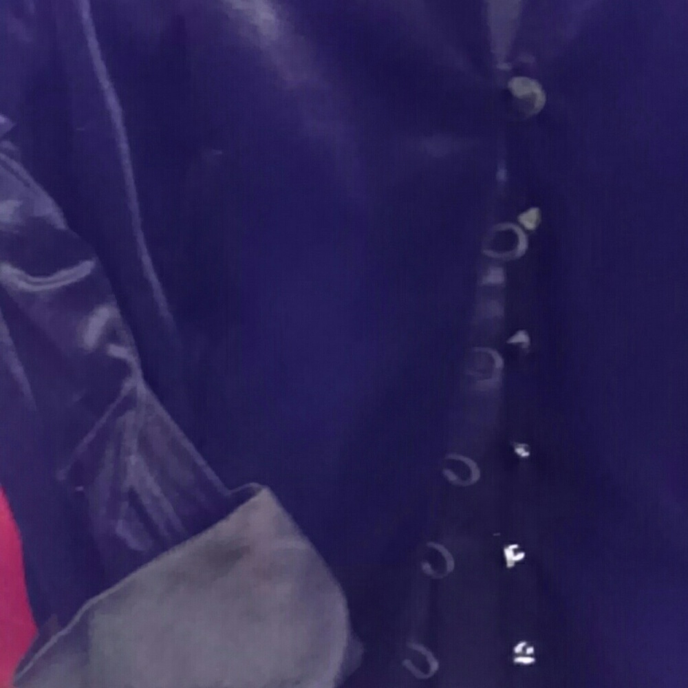 Black velvet blazer top